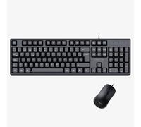 Approx Teclado y ratón MX245 USB 2.0 Teclado membrana, ratón óptico, Negro