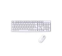 Teclado y Raton (Pack) Multimedia Membrana Ratón Sensor óptico Approx APPMX420W | Wireless 2.4 GHz, Blanco