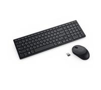 Teclado y ratón silenciadores Dell KM555 - Conjunto inalámbrico con Teclado AZERTY, clics y pulsaciones silenciosas