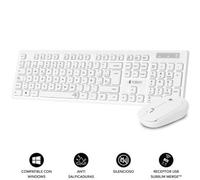 COMBO TECLADO RATON SUBBLIM BUSINESS SLIM SILENCIOSO INALAMBRICO 2.4G B