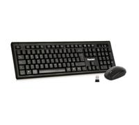 Teclado y Ratón Wireless HAMLET 2.4GHZ Con Nano Receptor Italiana