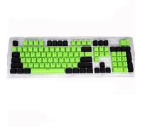 Teclados Lector De Tarjeta Keycap Transparente RGB Retroiluminado ErgonomicsFor DIY 61/87/104 Teclado mecánico Two-Color-PBT Teclados De Goma (F, One Size)