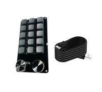 Teclados macro programables avanzados, teclado mecánico para juegos, interruptores intercambiables en caliente para una ejecución eficiente de tareas, almohadilla de control multimedia