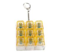 Teclados mecánicos portátiles, simuladores, llaveros, alivio del estrés, teclas de juguete con efectos de bombilla LED, teclados portátiles, herramienta de accesorios