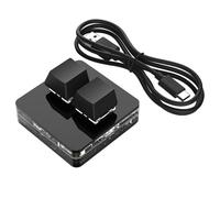 Teclados para juegos de intercambio en caliente de 2 teclas - Mini teclado USB con teclas para copiar y pegar - Teclados de PC para juegos mecánicos, Mini teclado USB retroiluminado RGB universal para