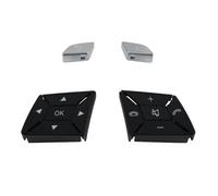 Teclas Botón Volante Multifunción Cubierta Botón Interruptor Menú Control Volante Coche Plateado Para Benz C Para GLK EA Clase W156 W246 W204 W212 W218 2011-2016