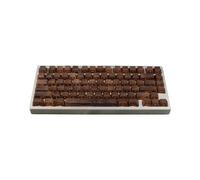 Teclas con Textura de Madera para Teclados Mecánicos y Magnéticos - Juego de Teclas Artesanales con Vetas de Madera Retro para Personalización DIY