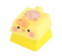 Teclas creativas de resina 3D con diseño de animales de dibujos animados para teclados mecánicos, interruptores, decoración