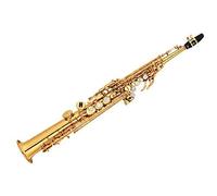 Teclas De Concha Natural, Patrón Tallado, Latón, Saxofón Recto De Tono Alto, Instrumento De Saxofón Plano Bb B Con Estuche Saxofón profesional (Color : 03)