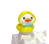 Teclas de escritura de pato, teclas de teclado de dibujos animados, 0.04 pulgadas, fácil instalación y compatibilidad, accesorios de teclado mecánico para usuarios de computadora, jugadores o