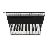 Teclas de Piano en Blanco y Negro Impresas, Bolsa de artículos de tocador Bolsa de Maquillaje Bolsa de cosméticos Bolsa de artículos de tocador de Viaje portátil