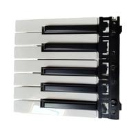 Teclas de repuesto blancas y negras for teclado, compatibles con Yamaha KB290, KB280, KB220, KB320, KB155, KB180, PSR-S550, S650 y S670.