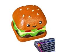 Teclas de resina para juegos, bonitas decoraciones de teclado con diseño de hamburguesa, accesorios de escritura duraderos para mujeres, hombres, adolescentes, perfectas para teclados mecánicos en