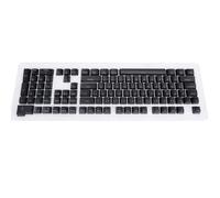 Teclas de Teclado Mecánico Alemán, 108 Teclas Personalizadas para Teclado de Juegos, Teclas Minimalistas Translúcidas para Teclados 61 64 68 84 87 96 98 100 104 108 (BLACK)