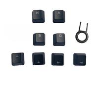 Teclas de teclado retroiluminadas WASD arriba abajo derecha izquierda teclas de flecha de repuesto para Logitech G610 G710 G512 teclado mecánico para juegos negro