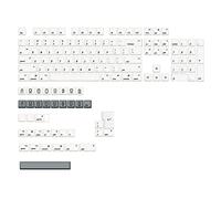 Teclas electrónicas de juego de 142 teclas gruesas PBT XDA perfil DYE-SUB teclado mecánico para interruptor MX, teclas Pbt, teclado blanco inglés