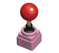 Teclas ergonómicas de palanca de mando retro auténticas para juegos, fácil instalación, selección de colores