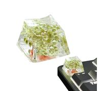 Teclas estilo pudín, teclas transparentes, teclas de resina, teclado de perfil Gypsophila Sa, teclado de juego a través de R4 translúcido, experiencia de escritura mejorada para teclados