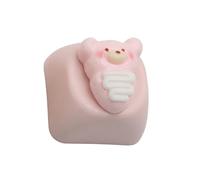 Teclas mecánicas de resina con dibujos animados 3D, oso de pizza, arte colorido, mejora la escritura, teclas ESC divertidas, teclados de resina