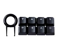 Teclas para juegos FPS y MOBA para teclado mecánico para juegos Cherry MX Razer, Corsair, HyperX y Logi G610 G710 (negro-WASD↑↓←→)