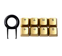 Teclas para juegos FPS y MOBA para teclado mecánico para juegos Cherry MX Razer, Corsair, HyperX y Logi G610 G710 (Golden-WASD↑↓←→)