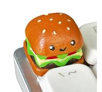 Teclas para teclado mecánico, accesorio de teclado en forma de hamburguesa | Reemplazo de tecla de resina | Para mujeres, hombres, adolescentes, escribir, programar computadora, trabajo, hogar