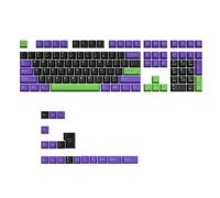 Teclas para teclado mecánico de material PBT, teclas completas para teclado de 126 teclas, moldeadas por inyección de , decoloran, compatibles con teclados de 61/68/84/87/98/100/104/108 teclas