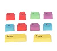 Teclas PBT de 10 Piezas, Bricolaje OEM de Altura, Hermosas Teclas Prácticas Y Coloridas, Teclas de Repuesto con Tecnología de Sublimación Térmica, Adecuadas para la Mayoría de Teclados Mecánicos 61,87