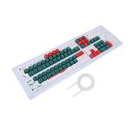 Teclas PBT de 123 Teclas, Teclas para Teclado con sublimación de Tinta de Altura OEM, diseño ergonómico con Tema de bosques en Noruega y Acabado Mate para teclados mecánicos de 61