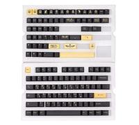 Teclas PBT de 132 Teclas sin Letras, Altura Cherry, Tema del faraón Egipcio, Conjunto de Teclas para Teclado mecánico para Juegos y personalización DIY con sublimación Resistente a