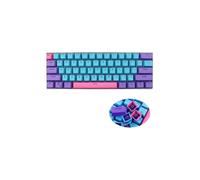 Teclas PBT de 61 teclas, 60% Ducky One, 2 minibotones, perfil OEM, RGB, con soporte para interruptores Cherry