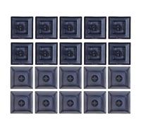 Teclas PBT DSA mejoradas de altura 1U para teclado mecánico de juegos, 20 teclas en blanco 1U, teclas DSA multicolor, tecla PBT, tecla en blanco, complemento de personalidad para computadora