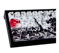 Teclas PBT - Juego de teclas de impresión lateral, tapas de teclas personalizadas, teclas japonesas Dye Sub y Double Shot, 131 teclas de perfil de cereza para teclado mecánico magnético