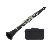 Teclas portátiles 17 cama y desayuno Clarineta plana Bakelite Cuerpo Níquel llaves plateadas con 10 cañas Tubo de corcho Paño y caja Clarinetes