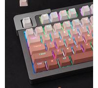 Teclas retroiluminadas de 123 teclas PBT Doubleshot Gradient Pink Keycaps Set Fit for 61/64/87/104/108 Cherry Mx Switches Mechanical Keyboard