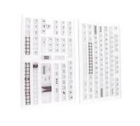 Teclas Transparentes de 145 Teclas para Cherry Height, Teclas Transparentes KCa Universales DIY con Extractor de Teclas, para Teclado Mecánico de Tamaño Completo 60% 75% 96 Teclas