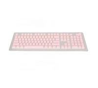 Teclas ZenithAur PBT de doble capa, 108 teclas para teclados mecánicos de 61/87 / 104/108 teclas, diseño alto y bajo, dos colores (Rosa)
