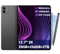 TECLAST Artpad Pro Tablet 12.7 Pulgadas 2K, Helio G99, 20 GB RAM, 256 GB, Doble SIM 4G LTE | 4 Altavoces |13MP+8MP |10000mAh 30W Carga rápida| Android 15 Tablet Gaming| 5G WiFi | Incluye Pen