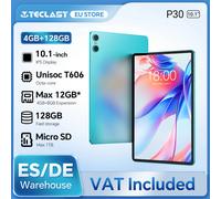 Teclast P30 Android 14 Tablet, 10.1 pulgadas, máximo de 12 gb RAM, 128GB ROM, 1280x800 IPS, UNISOC Teclast P30