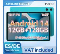 Teclast P30 Android 14 Tablet, 10.1 pulgadas, máximo de 12 gb RAM, 128GB ROM, 1280x800 IPS, UNISOC Teclast P30
