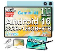 TECLAST P50 Tablet 11 Pulgadas Android 16, 90Hz, 32GB RAM, Doble SIM 4G LTE