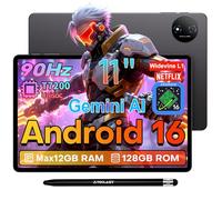 TECLAST P50T Tablet 11 Pulgadas Android 16 Tableta 90Hz, 2GHz Octa-Core CPU, Gemini AI, 12GB RAM+128GB ROM(TF 5TB), 7000mAh, 5G WiFi, Widevine L1, GPS, 13MP+5MP/3.5MM/BT5/OTG, Tablets con Lápiz, 2026