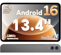 TECLAST T65 Tablet 13.4" Android 16,120Hz Tablet 4G LTE, 8000mAh,26GB+128GB | Gemini AI, 2.2GHz Octa-Core T7280, Widevine L1, 5G WiFi, BT 5.0, GPS,Tablets para Ver Streaming y Leer