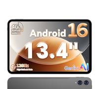 TECLAST T65 Tablet 13.4 Pulgadas Android 16, Pantalla 120Hz, Doble SIM 4G LTE, Octa-Core, 26GB RAM + 128GB RAM, Gemini, Widevine L1, 8000 mAh, 5G WiFi, GPS, Tablet Grande para Ver Películas