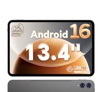 TECLAST T65 Tablet 13.4 Pulgadas Android 16, Pantalla 120Hz, Doble SIM 4G LTE, Octa-Core, 26GB RAM + 128GB RAM, Gemini, Widevine L1, 8000 mAh, 5G WiFi, GPS, Tablet Grande para Ver Películas