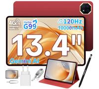 TECLAST T65PLUS Helio G99 Tablet 13.4 Pulgadas, 2.2GHz Octa-Core 120Hz Tablet Android, Doble SIM 4G LTE+5G WiFi, 10000mAh/18W, 20GB RAM+128GB ROM(TF 8TB), Widevine L1/GPS/13MP, Tableta con Lapiz+Funda