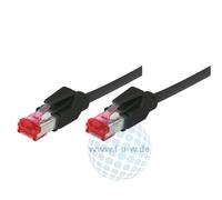 Tecline 0.5m Cat6a S/FTP - Cable de red (0,5m, Cat6a, S/FTP (S-STP)) Negro