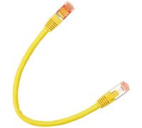 Tecline 715003Y - Cable de Ethernet con protección Estrecha contra torceduras (categoría 6, 0,3 m), Color Amarillo