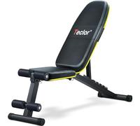 Teclor Banco de pesas, banco de entrenamiento de fuerza ajustable para entrenamiento de cuerpo completo con plegado rápido, banco de entrenamiento de declive inclinado para gimnasio en casa - Nueva
