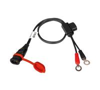 TecMate O1 Conector Cargador Optimate con Arandelas, Black, Medium
